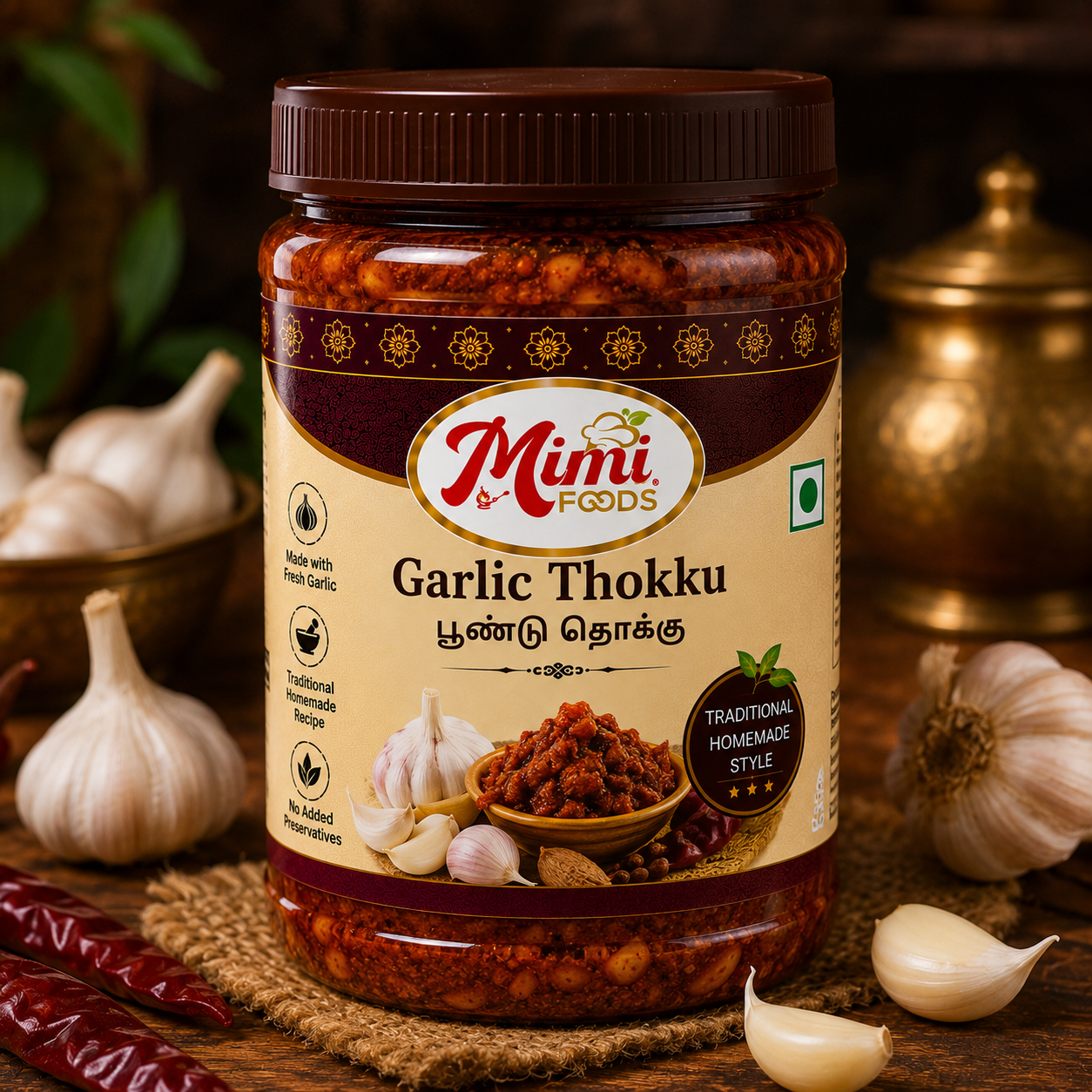 Garlic Thokku (பூண்டு தொக்கு)