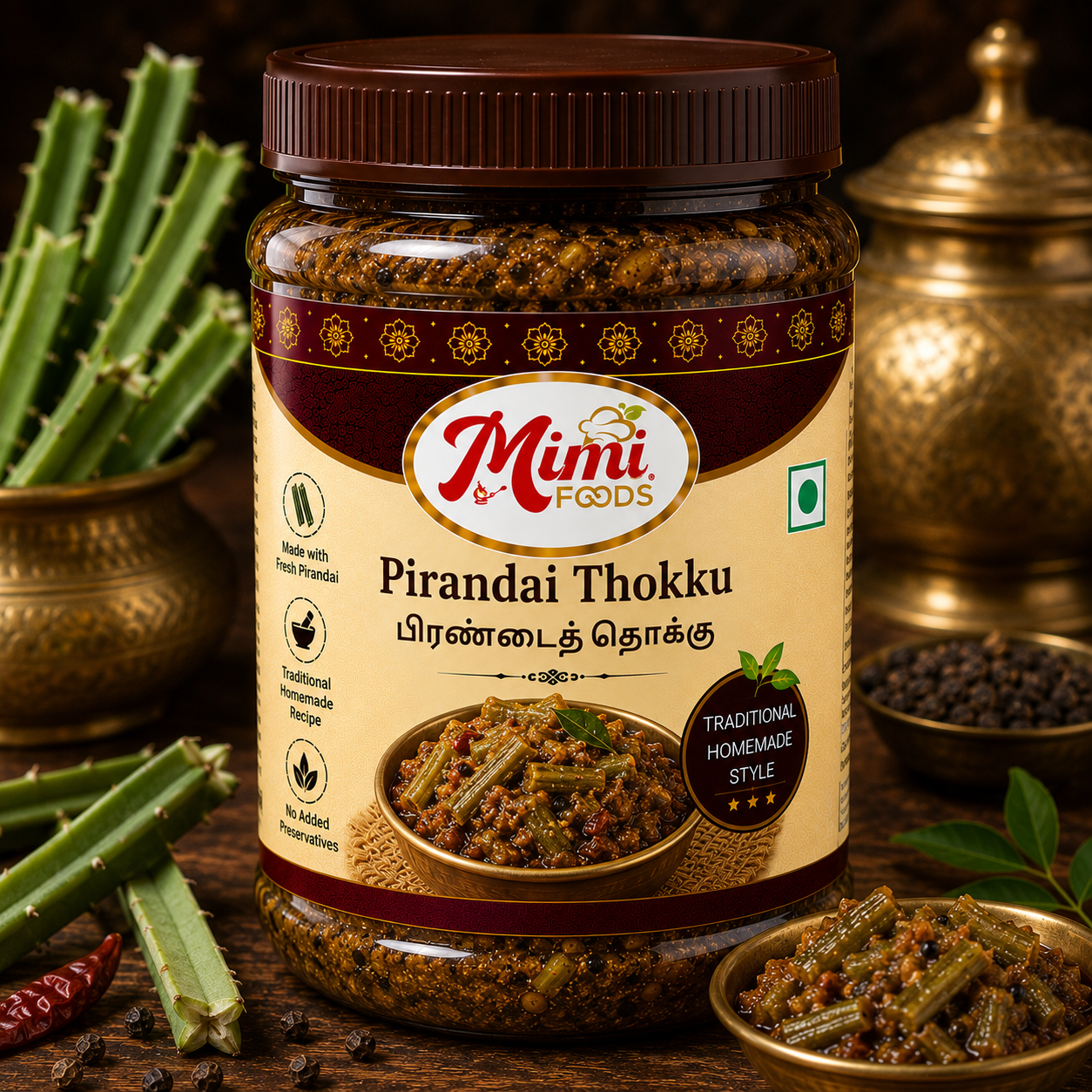Pirandai Thokku (பிரண்டைத் தொக்கு)