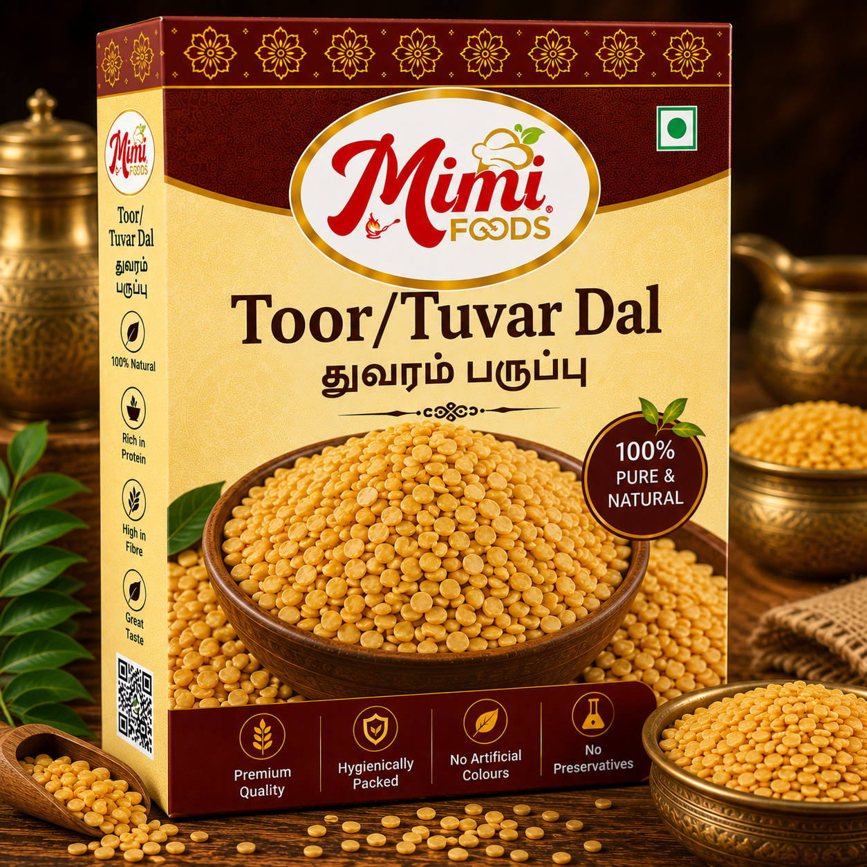 Toor/Tuvar Dal (துவரம் பருப்பு)