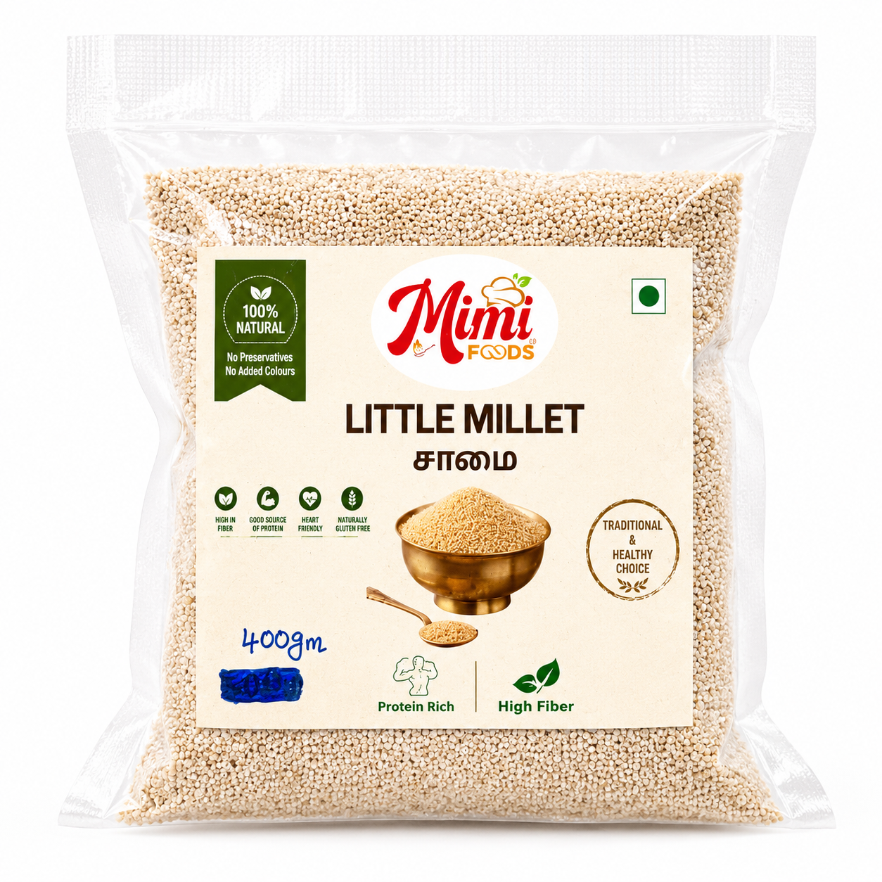 Little Millet  – 400Gm (சாமை அரிசி)
